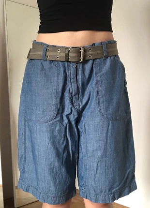 cool baggy wide blue denim cotton cargo shorts jorts short bermuda pants, marke: Vintage Dressing, zustand: Gut, größe: M / 38 / 10, 28,00 €, 30,10 € inklusive Vinted-Käuferschutz