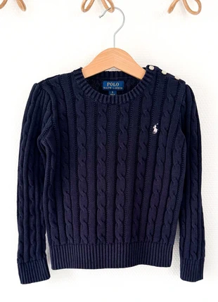 Pull torsadé bleu marine Ralph Lauren fille Taille 6 ans, marque: Ralph Lauren, état: Très bon état, taille: 6 ans / 116 cm, 30,00 €, 32,20 € Protection acheteurs (Pro) incluse