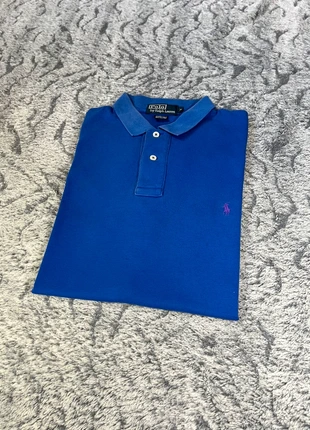 Polo Ralph Lauren bleu à logo violet, marca: Ralph Lauren, estado: Muy bueno, tamaño: M, 17,00 €, 18,55 € Protección al comprador incluida