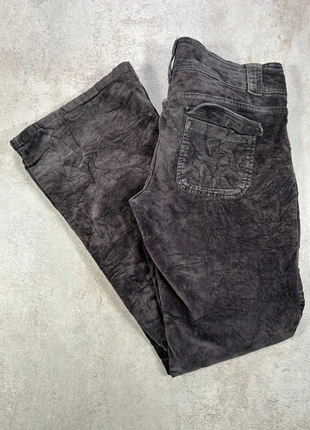 Pantalon En Velours Côtelé / Corduroy jordache noir gris texture coupe droite taille 9/10, marca: Vintage Dressing, estado: Muito bom, tamanho: XXL / 44 / 16, €8.00, €9.10 inclui Proteção do Comprador Pro