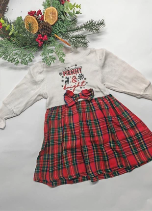 No label red and white Checkered Christmas dress size 18-24, brand: NO LABEL, condition: Good, size: 18-24 months / 86 cm, £2.50, £3.00 includes Buyer Protection Pro