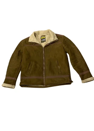 Blouson bombardier Marron/Beige Vintage Homme - Taille XL., merk: Vintage Dressing, staat: Heel goed, maat: XL, € 14,00, € 15,40 inclusief Kopersbescherming