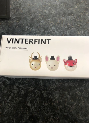 Set de 3 décorations de Noël Ikea Vinterfint : cerf 🦌, lapin 🐇 et renard 🦊, merk: IKEA, staat: Nieuw zonder prijskaartje, € 11,00, € 12,25 inclusief Kopersbescherming