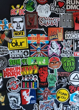 50 adesivi Stickers Autocollants music, rock, metal, rockstar, marque: Hard Rock, état: Très bon état, 9,89 €, 11,08 € Protection acheteurs incluse
