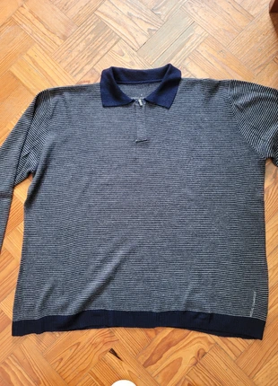 Gray/Navy Pullover from Adolfo Dominguez, merk: Adolfo Dominguez, staat: Heel goed, maat: XXXL, € 7,99, € 9,09 inclusief Kopersbescherming