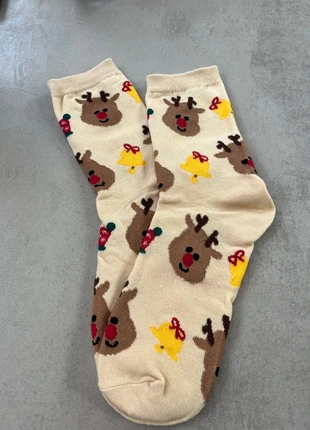 Paire de chaussettes de Noël fun cerf, marque: Noël, état: Très bon état, taille: S | 35–38, 3,00 €, 3,85 € Protection acheteurs incluse