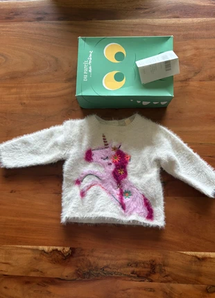 Pull en laine licorne 🦄, brand: Du Pareil au Même, condition: New without tags, size: 9-12 months / 74 cm, €7.00, €8.05 includes Buyer Protection