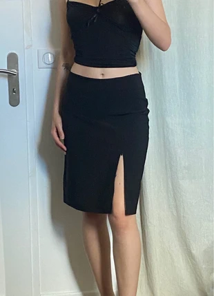 Vintage black pencil slit skirt siren office high waist, brand: Vintage Dressing, condizioni: Ottime, taglia: M / IT 42 / EU 38, €8.00, €9.10 include la Protezione acquisti