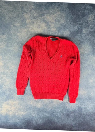 ralph lauren sport pull torsadé col v rose rouge femme coton pima taille XS “692”, brand: Ralph Lauren, condizioni: Ottime, taglia: XS / IT 38 / EU 34, €59.00, €62.65 include la Protezione acquisti Pro