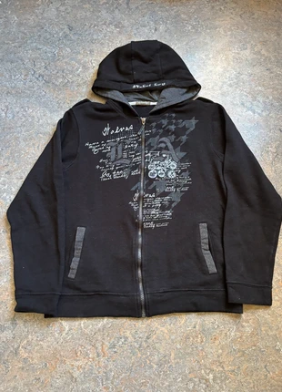 Y2K graphic zip up zippered hoodie sweater, marca: y2k, estado: Muy bueno, tamaño: S / 36 / 8, 30,00 €, 32,20 € Protección al comprador incluida