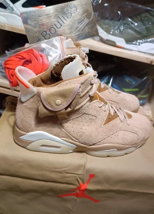 💥 Sneackers Nike Air Jordan 6 Travis Scott "Kaki Britannique" (ds/2021) / 44,5 Eur 💥, marque: Nike, état: Neuf avec étiquette, taille: 44,5, 449,00 €, 472,15 € Protection acheteurs (Pro) incluse