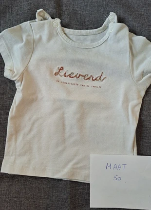 Witte T-Shirt JBC Cuddles & Smiles Basic, marque: CUDDLES AND SMILES, état: Très bon état, taille: Jusqu'à 1 mois / 50 cm, 1,00 €, 1,75 € Protection acheteurs incluse