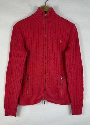 Gilet Ralph Lauren Torsadé Col Rond Rouge, brand: Ralph Lauren, condition: Very good, size: L / 40 / 12, €45.00, €47.95 includes Buyer Protection Pro