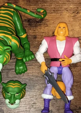 Lot de 2 figurines Masters of the Universe Origins Prince Adam & Cringer, brand: Mattel, condition: New without tags, size: XXL, €45.00, €47.95 includes Buyer Protection