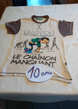 Un t-shirt garçon ou fille, marque: Gaston Lagaffe, état: Bon état, taille: 10 ans / 140 cm, 2,00 €, 2,80 € Protection acheteurs incluse