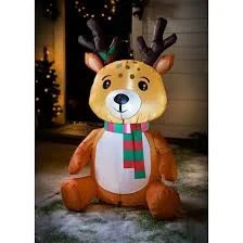 Inflatable 3.5ft Reindeer, brand: B&M, condition: New with tags, £10.00, £11.20 includes Buyer Protection