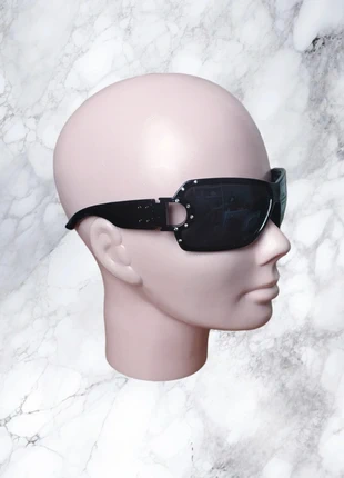 Y2k Vintage Black Rhinestone Bold Big Frame Shades Sunglasses - Lunettes Noir Strass - Occhiali Neri, marque: Vintage Dressing, état: Très bon état, 14,00 €, 15,40 € Protection acheteurs incluse