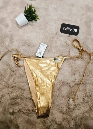 Bas bikini T36 Neuf doré Etam Taille haute, marque: Etam, état: Très bon état, taille: S / 36 / 8, 15,00 €, 16,45 € Protection acheteurs (Pro) incluse