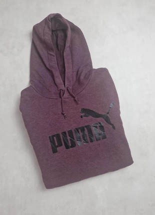 Sweat à capuche PUMA bordeaux logo noir – Taille L – Style décontracté & tendance, marke: Puma, zustand: Sehr gut, größe: L, 16,00 €, 17,50 € inklusive Vinted-Käuferschutz