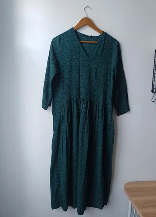 Monoprix robe longue verte manches 3/4, marque: Monoprix, état: Très bon état, taille: L / 40 / 12, 9,00 €, 10,15 € Protection acheteurs incluse