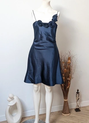 Robe de soirée bleu marine magnifique T38 vintage, brand: Vintage, condition: Very good, size: M / 38 / 10, €30.00, €32.20 includes Buyer Protection Pro