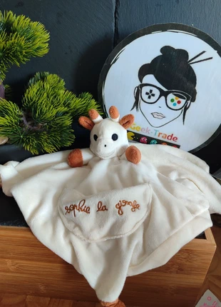 Doudou Knuffel Sophie La Girafe Vulli Beige Plat Mouchoir Marron Poche Noeud, brand: Vulli, condition: Very good, size: One size, €10.00, €11.20 includes Buyer Protection Pro