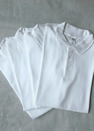 4 "white" Iconic Poloshirts Herren - (27_xl_10_0740), marque: Fruit of the Loom, état: Très bon état, taille: XL, 29,90 €, 32,10 € Protection acheteurs incluse