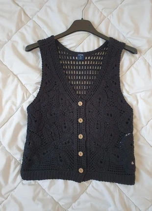 Gilet noir, marke: Kiabi, zustand: Sehr gut, größe: XS / 34 / 6, 5,00 €, 5,95 € inklusive Vinted-Käuferschutz