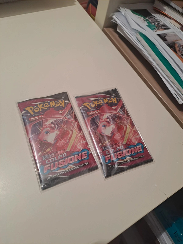 Pacchetto pokemon colpo fusione pacchetto con errore