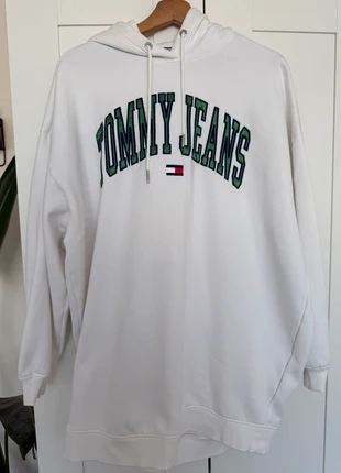 Tommy Hilfiger hoodie/jurk – wit – maat S, merk: Tommy Hilfiger, staat: Heel goed, maat: S / 36 / 8, € 25,00, € 26,95 inclusief Kopersbescherming