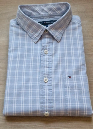 Chemise Tommy Hilfiger bleu à carreaux, Taille M, marke: Tommy Hilfiger, zustand: Sehr gut, größe: M, 14,90 €, 16,35 € inklusive Vinted-Käuferschutz