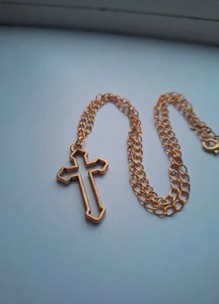 Stainless steel Goude kruis ketting Jesus Christus, marque: Vintage, état: Neuf sans étiquette, 1,75 €, 2,54 € Protection acheteurs incluse