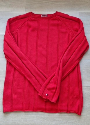 Pull Tommy Hilfiger, rouge, Taille XL, marque: Tommy Hilfiger, état: Très bon état, taille: XL, 19,00 €, 20,65 € Protection acheteurs incluse