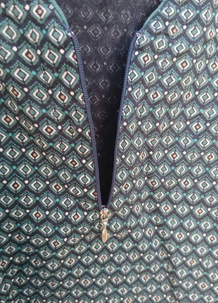 Blouse zippée en coton viscose  à motifs psychédélique  ° Style Vintage | Hippie chic °, merk: Terre de Marins, staat: Nieuw zonder prijskaartje, maat: L / 40 / 12, € 10,00, € 11,20 inclusief Kopersbescherming