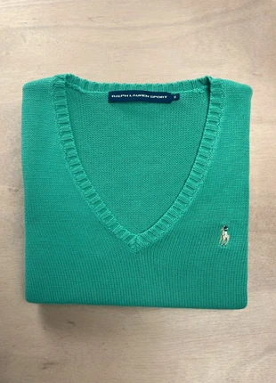 Pull col V femme vert menthe Ralph Lauren manches longues logo brodé taille M, marque: Ralph Lauren, état: Bon état, taille: M / 38 / 10, 20,00 €, 21,70 € Protection acheteurs incluse