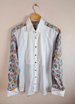 Mens Vintage Funky Dress Black Tie Shirt Balloon Cotton M, brand: Vintage, condition: Good, size: M, £25.00, £26.95 includes Buyer Protection Pro