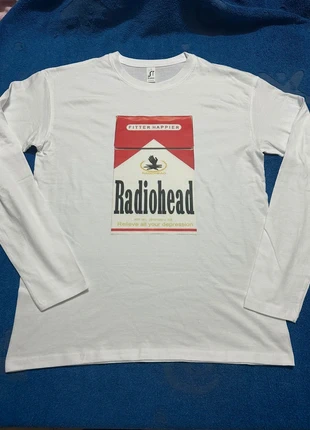 T-shirt unisex Radiohead Fitter Happier taglia M-L, marca: sol's, estado: Muito bom, tamanho: M, €20.00, €21.70 inclui Proteção do Comprador