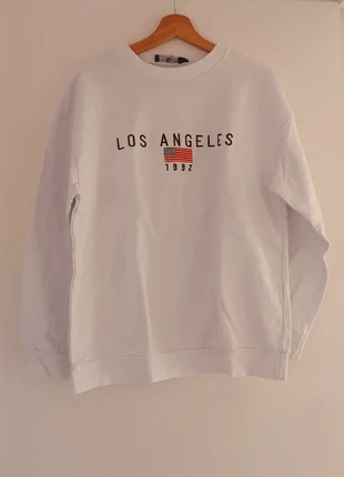 Sweat blanc Los Angeles Daisy Street, brand: Daisy Street, condition: New without tags, size: S / 36 / 8, €5.00, €5.95 includes Buyer Protection