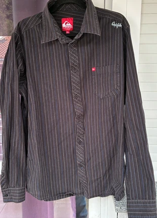 Camisa Quiksilver Rayas Negras Azules XL Casual/Skater Manga Larga, marca: Quiksilver, estado: Muy bueno, tamaño: XL, 15,00 €, 16,45 € Protección al comprador incluida