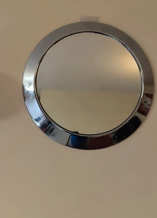 Chrome Round Wall Mirror Mid-Century Modern Minimalist 1970s., brand: taiwan, condition: Very good, £20.00, £21.70 includes Buyer Protection