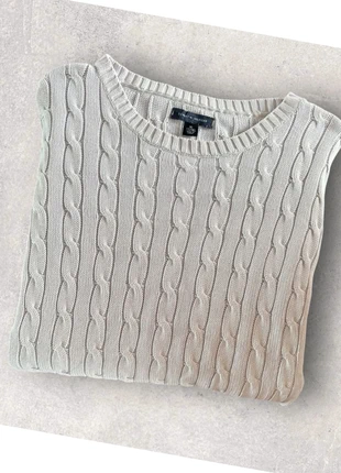 Pull blanc torsadé femme XL - style cosy et intempore, marque: Tommy Hilfiger, état: Bon état, taille: XL / 42 / 14, 12,00 €, 13,30 € Protection acheteurs incluse