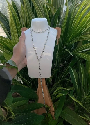 Collier long coeur strass argenté, marque: Boutique indépendante, état: Neuf sans étiquette, 12,90 €, 14,25 € Protection acheteurs incluse
