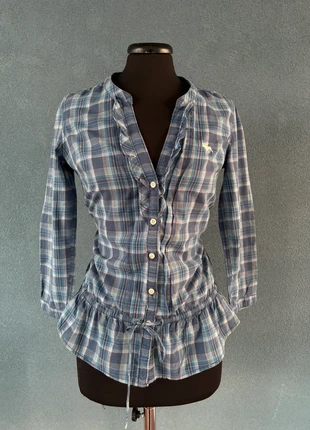 Abercrombie & Fitch shirt with drawstring waist y2k style 99% cotton, marque: Abercrombie & Fitch, état: Très bon état, taille: S / 36 / 8, 11,00 €, 12,25 € Protection acheteurs incluse