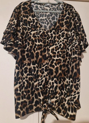 Blouse Chemisier Nœud Leopard Taille 46  M&S, brand: M&S Mode, condition: Very good, size: XXXL / 46 / 18, €10.00, €11.20 includes Buyer Protection
