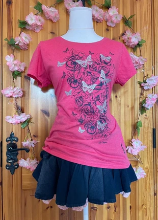 Butterfly Graphic Tee | Floral Print | Cotton Blend | 430., brand: Lee Cooper, condition: Very good, size: M / 38 / 10, €13.00, €14.35 includes Buyer Protection