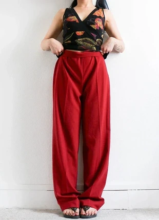 Vintage red trousers | Pantalon rouge vintage, marque: Vintage, état: Très bon état, taille: S / 36 / 8, 15,00 €, 16,45 € Protection acheteurs (Pro) incluse