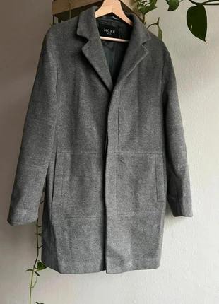 Manteau gris long classique – Taille 48 – Mexx Mens, merk: Mexx, staat: Heel goed, maat: L, € 19,00, € 20,65 inclusief Kopersbescherming