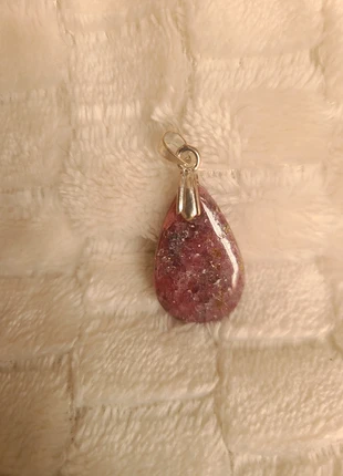 Pendentif Rhodonite, merk: lithotherapie, staat: Nieuw zonder prijskaartje, € 11,00, € 12,25 inclusief Kopersbescherming