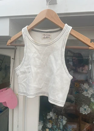 Crop top, brand: basique et moi, condition: Good, size: S / UK 8-10, £1.50, £2.28 includes Buyer Protection