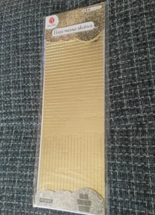 Mosaïque  en verre  dorées autocollantes 1200 pièces, marque: DécoTime, état: Très bon état, taille: 10 ans / 140 cm, 1,80 €, 2,59 € Protection acheteurs incluse
